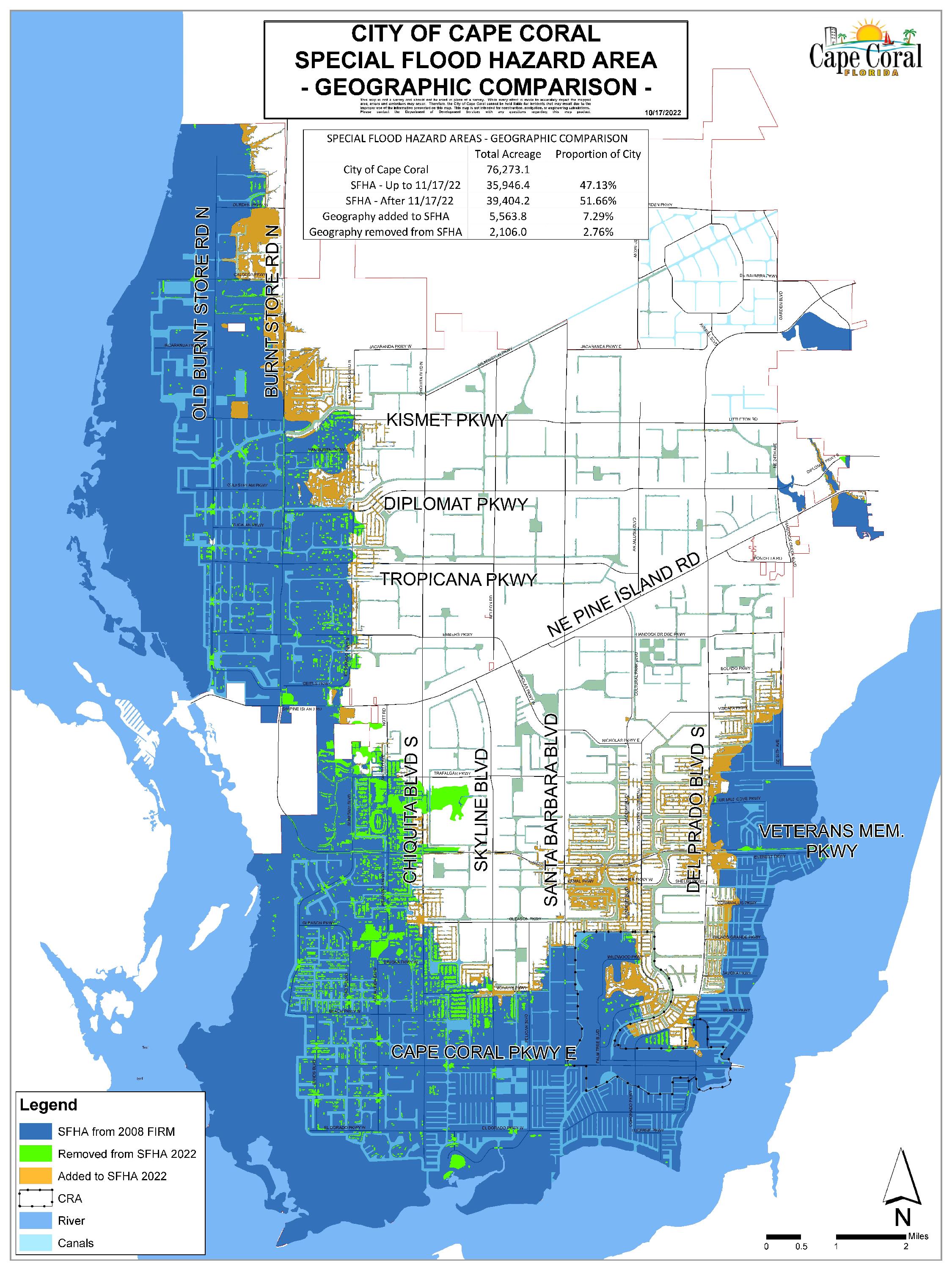 Cape Coral Special Flood Hazard Area Map
